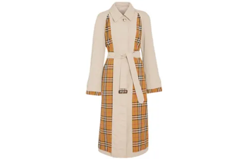 Burberry Coats Women's Beige Lapel Moderate