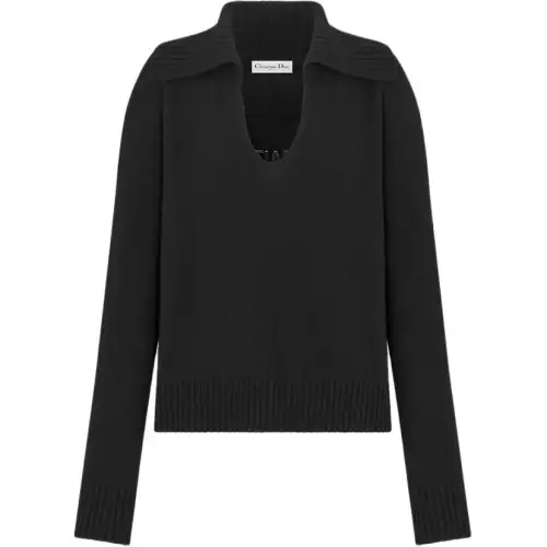 DIOR FW25 Cashmere Sweater Women's Black