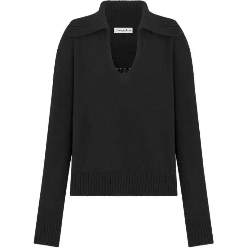 DIOR FW25 Cashmere Sweater Women's Black