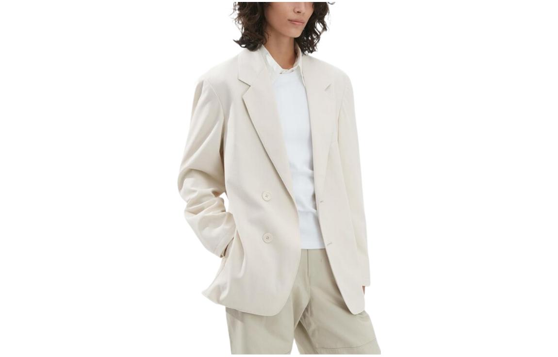 Женский пиджак UNIQLO U SS23 (светло-бежевый)