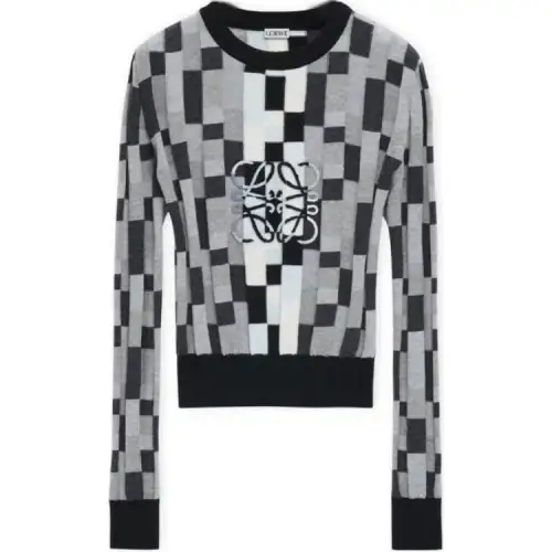 LOEWE Anagram Sweater 'Grey/Light Grey'