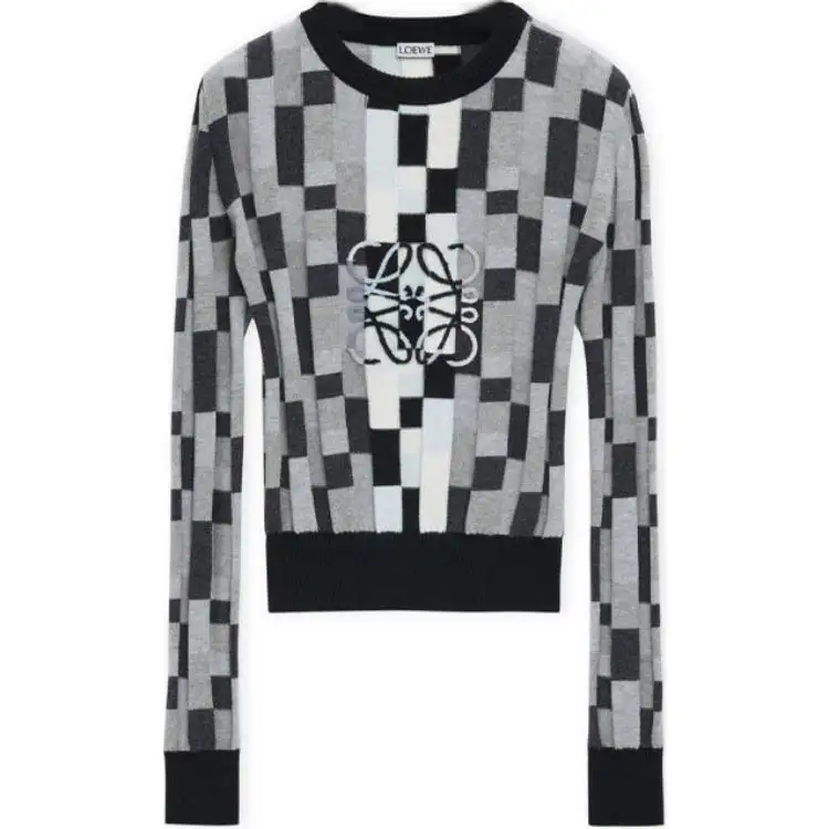 LOEWE Anagram Sweater 'Grey/Light Grey'