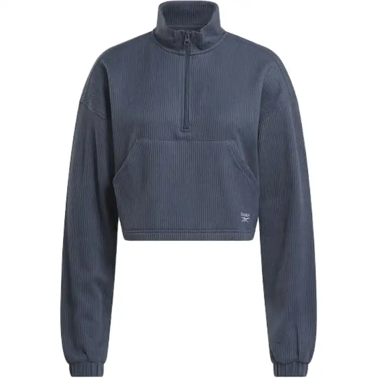 Reebok Classics Wardrobe Essentials Waffle Coverup Sweatshirt Women's Coastal Blue