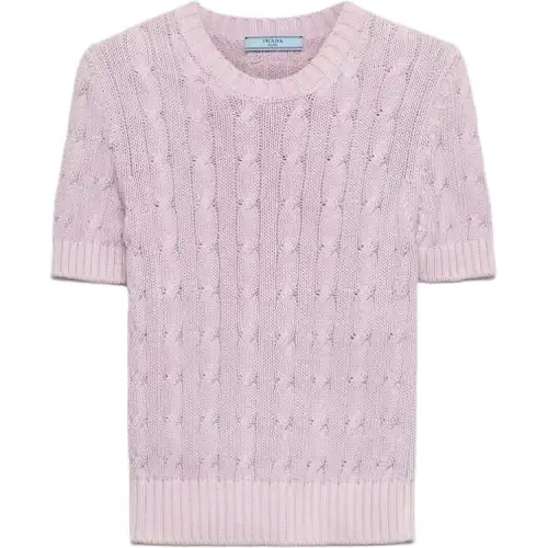 Prada crew-neck cotton top