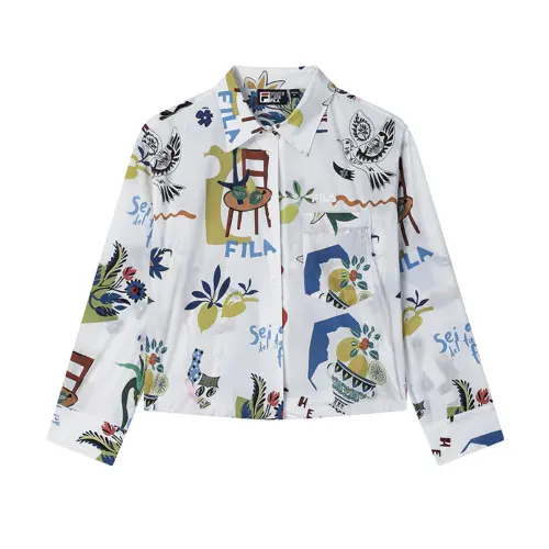 FILA Lifestyle HERITAGE Polo Shirt Women's All Over Print