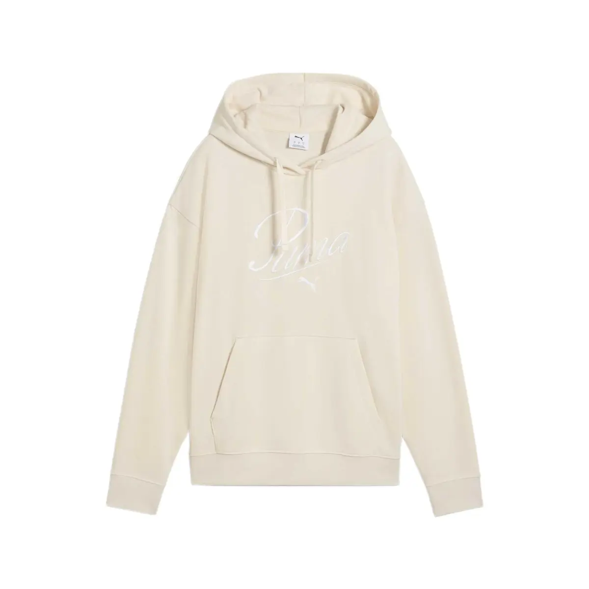 PUMA Sweatshirts Women's Beige/87 Hooded Moderate Straight Fit