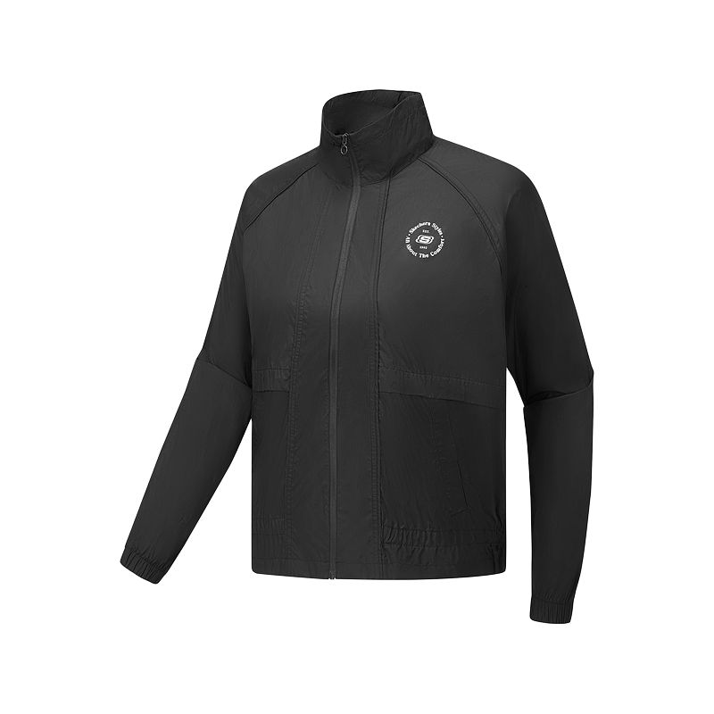 Skechers SS25 Jacket Women's Carbon Black/0018
