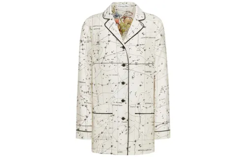 DIOR Quarterly New Products Business Suits Women's White Suit Collar Moderate