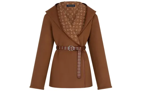 LOUIS VUITTON Coat Women's Brown