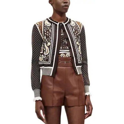 HERMES Jackets & Coats Women's Brown