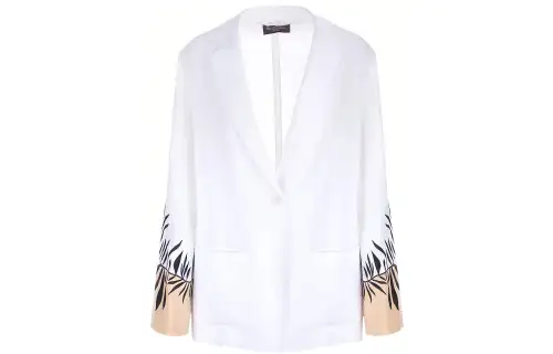 Loro Piana Business Suits Women's White Suit Collar Moderate