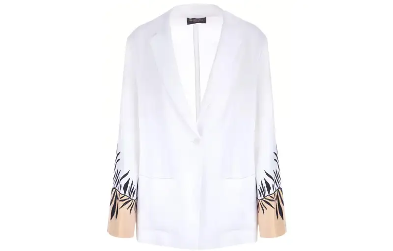 Loro Piana Business Suits Women's White Suit Collar Moderate