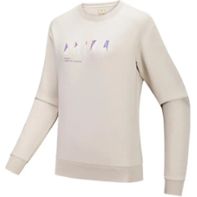 Anta Variety Training Collection Sweatshirt Women's Wheat Grain Gray