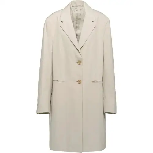 Prada single-breasted cotton coat
