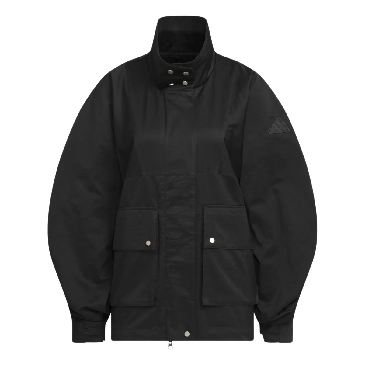 Adidas Jackets Women's Black Stand Collar Moderate Other
