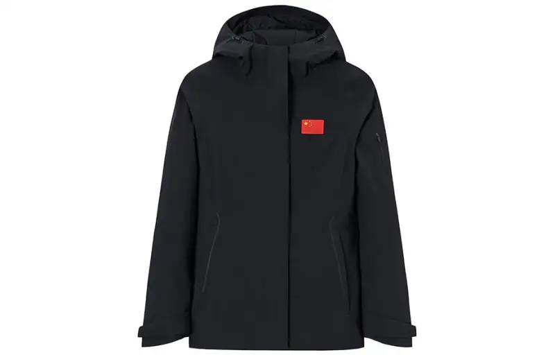 ANTA Champion All Weather Collection Jackets Women's Black Hooded Thickened Other