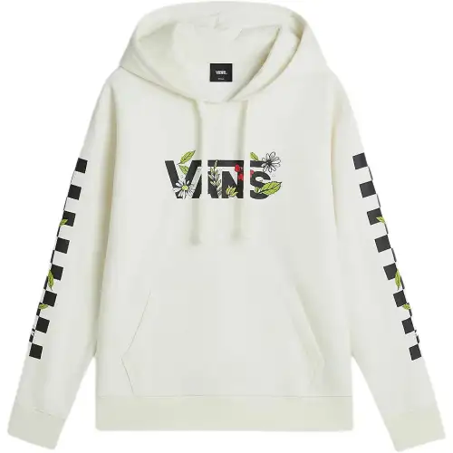 Vans FOLIAGE BOYFRIEND FIT PULLOVER HOODIE Sweatshirt Women's White