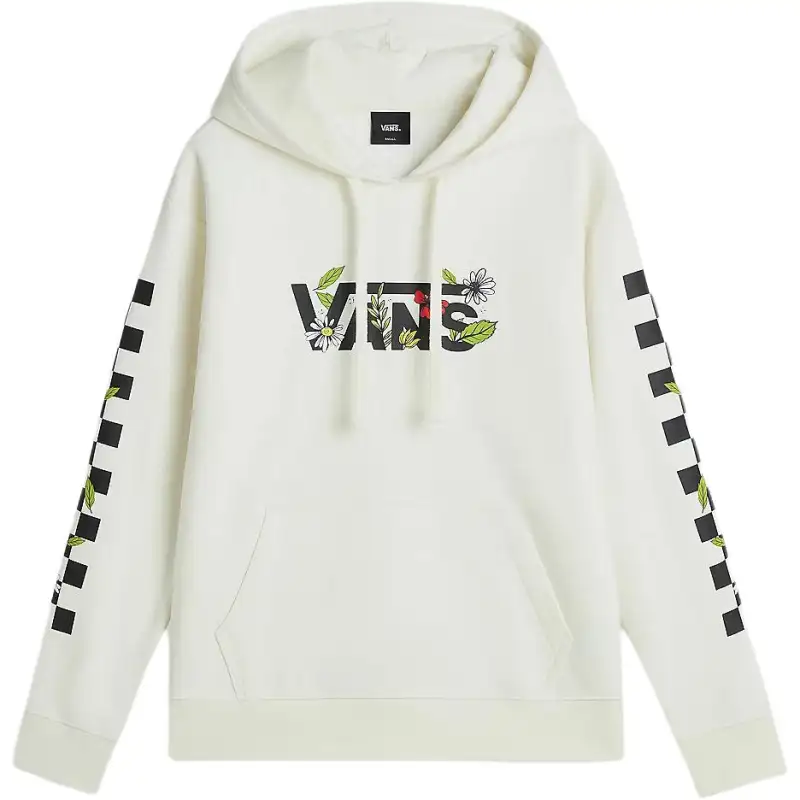 Vans FOLIAGE BOYFRIEND FIT PULLOVER HOODIE Sweatshirt Women's White