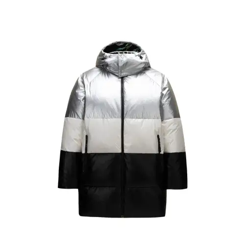 Anta Life Collection Down Jacket Women's Metallic Silver/Papyrus White