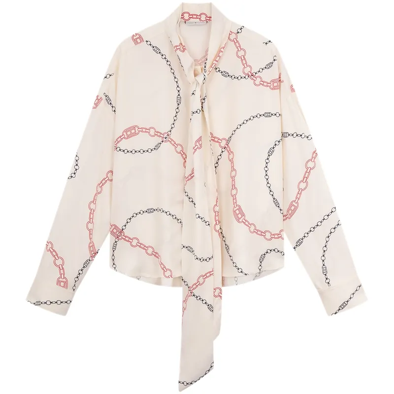 Tommy Hilfiger Shirt Women's Multicolor Print 01V
