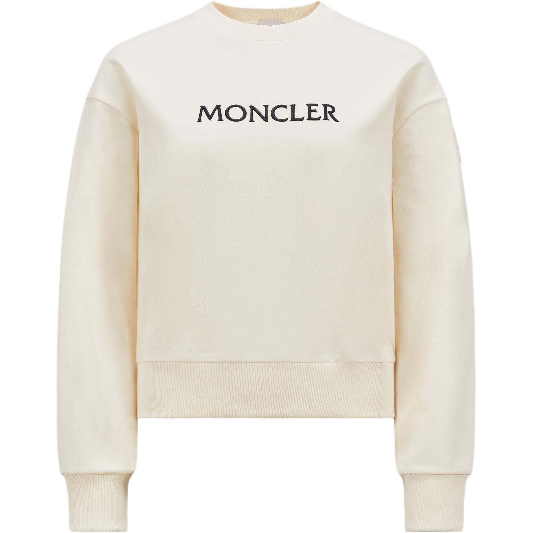 Женская худи Moncler FELPA (слоновая кость)