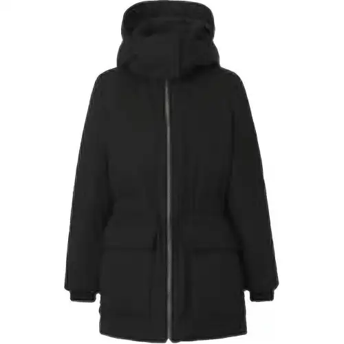 Burberry Coats Women's Black Hooded Moderate Straight Fit