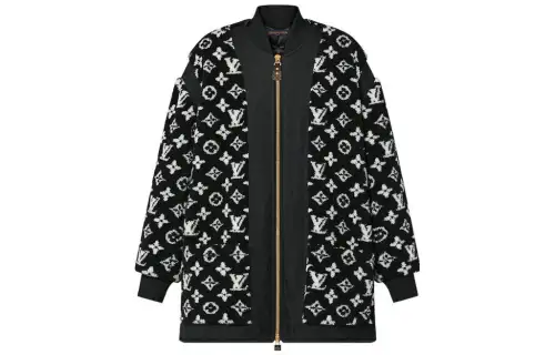 LOUIS VUITTON Oversized Monogram Teddy Bomber Jacket