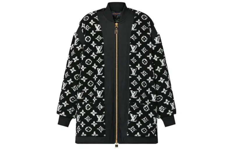 LOUIS VUITTON Oversized Monogram Teddy Bomber Jacket