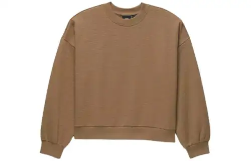 Vans Sabine Loose Jacquard Crew Sweatshirt Women's Brown