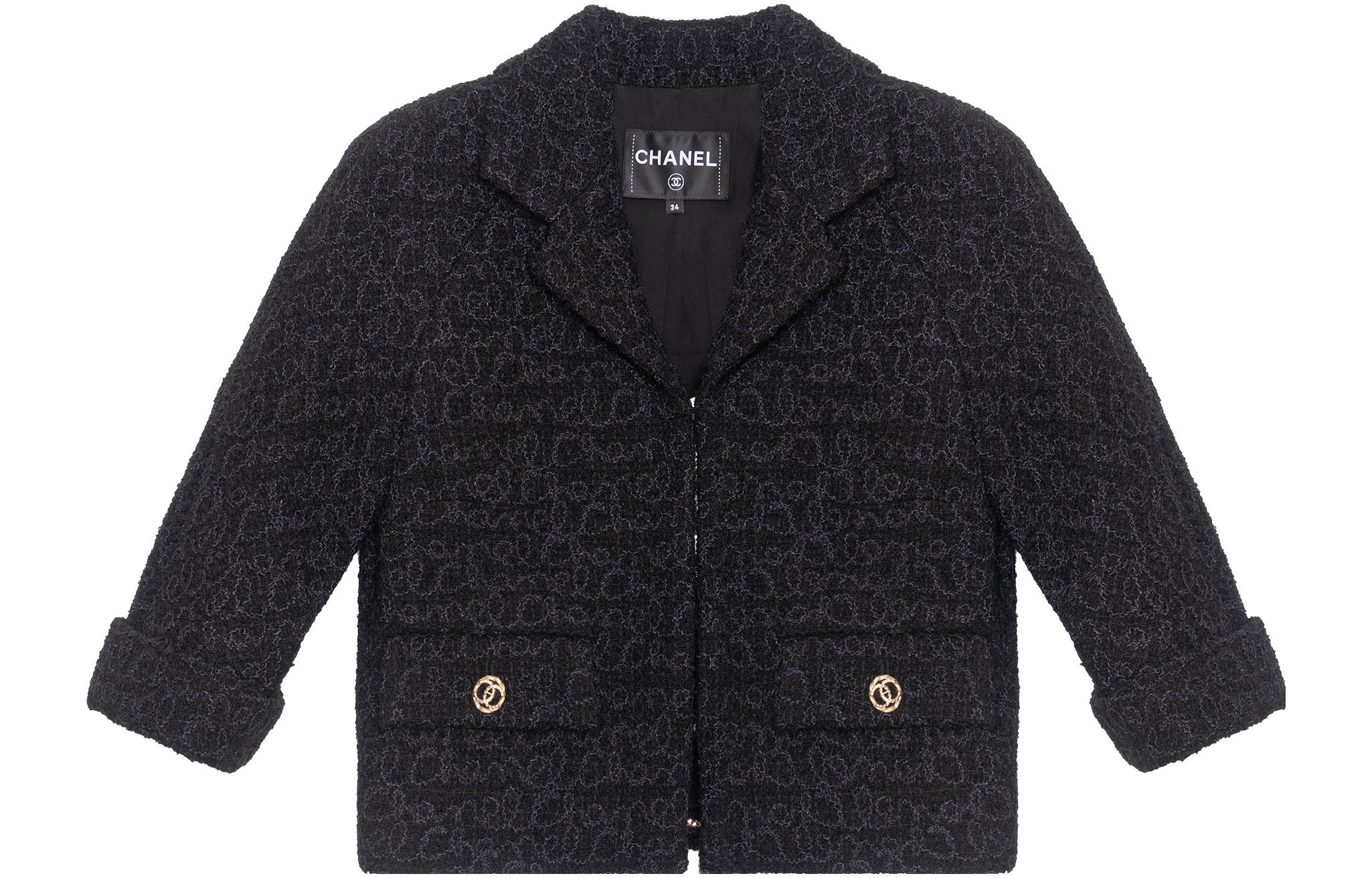 Женская куртка Chanel (черная)