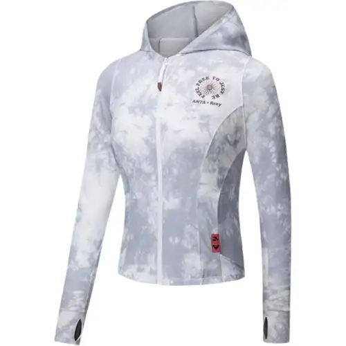 Anta x ROXY Life Collection Jackets & Coats Women's Snowflake White/All Over Print