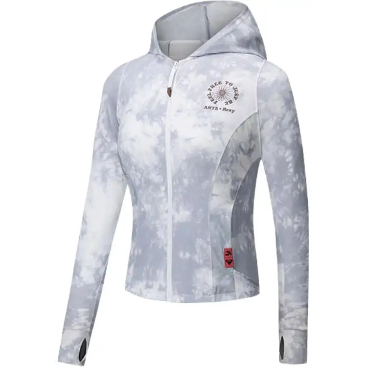 Anta x ROXY Life Collection Jackets & Coats Women's Snowflake White/All Over Print