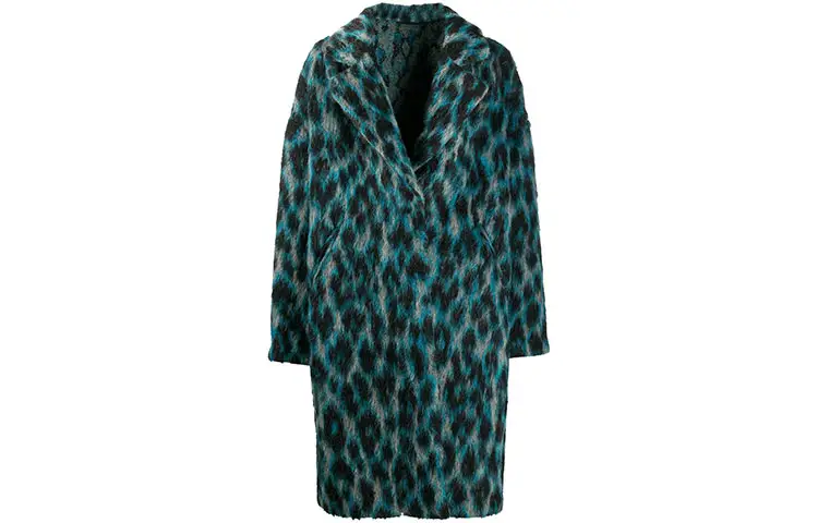 Golden Goose Coats Women's Green Lapel Moderate