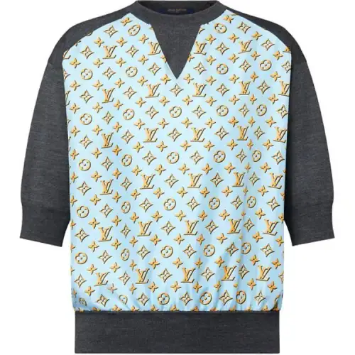LOUIS VUITTON 3D Monogram Insert Knit Top