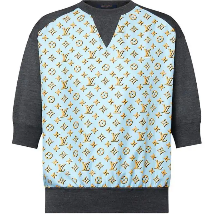 LOUIS VUITTON 3D Monogram Insert Knit Top