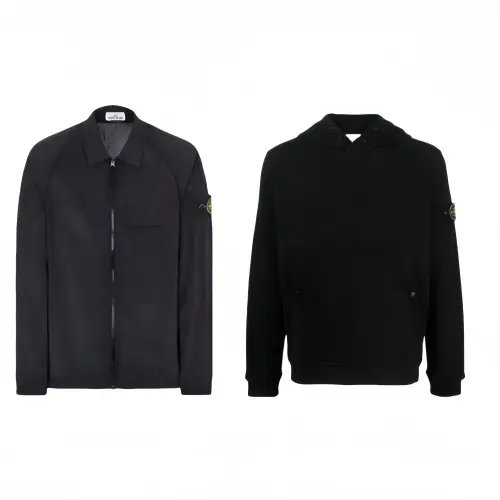 STONE ISLAND Metal Nylon Collection Casual Sportswear Unisex Black