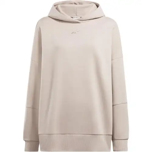 Reebok Lux Oversized Hoodie Sweatshirt Women's Gray Purple