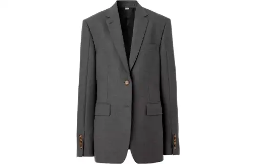 Burberry SS23 Business Suit Coat Women's Dark Heather Gray