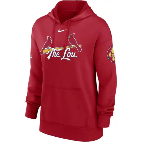Nike x MLB Authentic Collection City Connect Practice Dri FIT Sweatshirt Women's Red