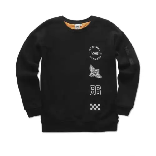 Vans Sweatshirts Women's Black Crew Neck Moderate