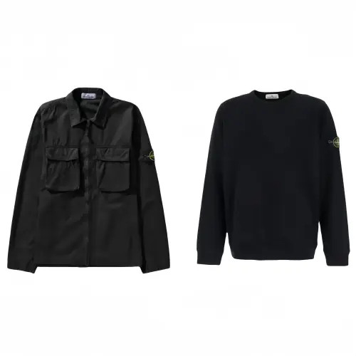 STONE ISLAND Casual Sportswear Unisex Black