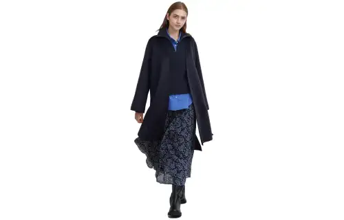 UNIQLO X Clare Waight Keller Coats Women's Navy Blue Moderate