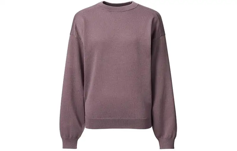 UNIQLO U Collection Knitwear Women's Violet Crew Neck Moderate Other