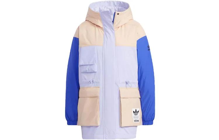 Adidas Originals Down Jackets Women's Multicolor Hooded Moderate Down Jacket