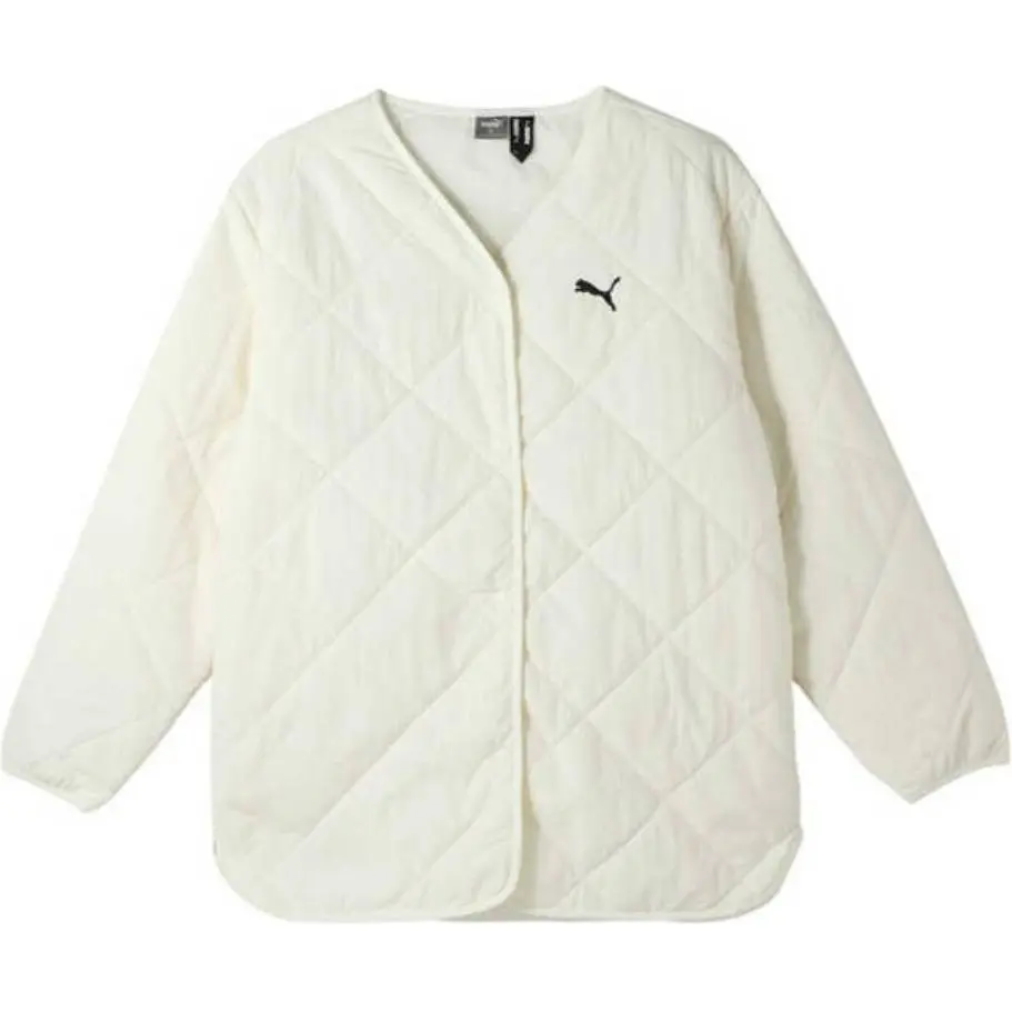 PUMA Lightweight Collarless Padded Jackets & Coats Women's White