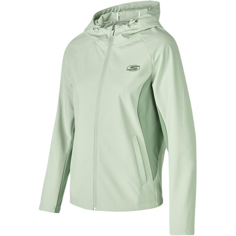Skechers Sportlife Sports Trench Coat Comfortable Fleece Lined Thermal Lightweight Soft Hooded Jackets & Coats Women's