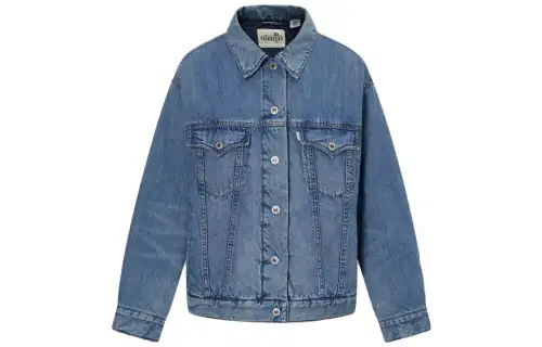 Levis Jackets Women's Blue Lapel Thickened Other