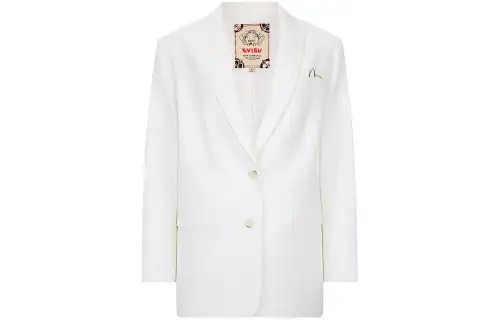 EVISU Business Suits Women's White Suit Collar Moderate Other