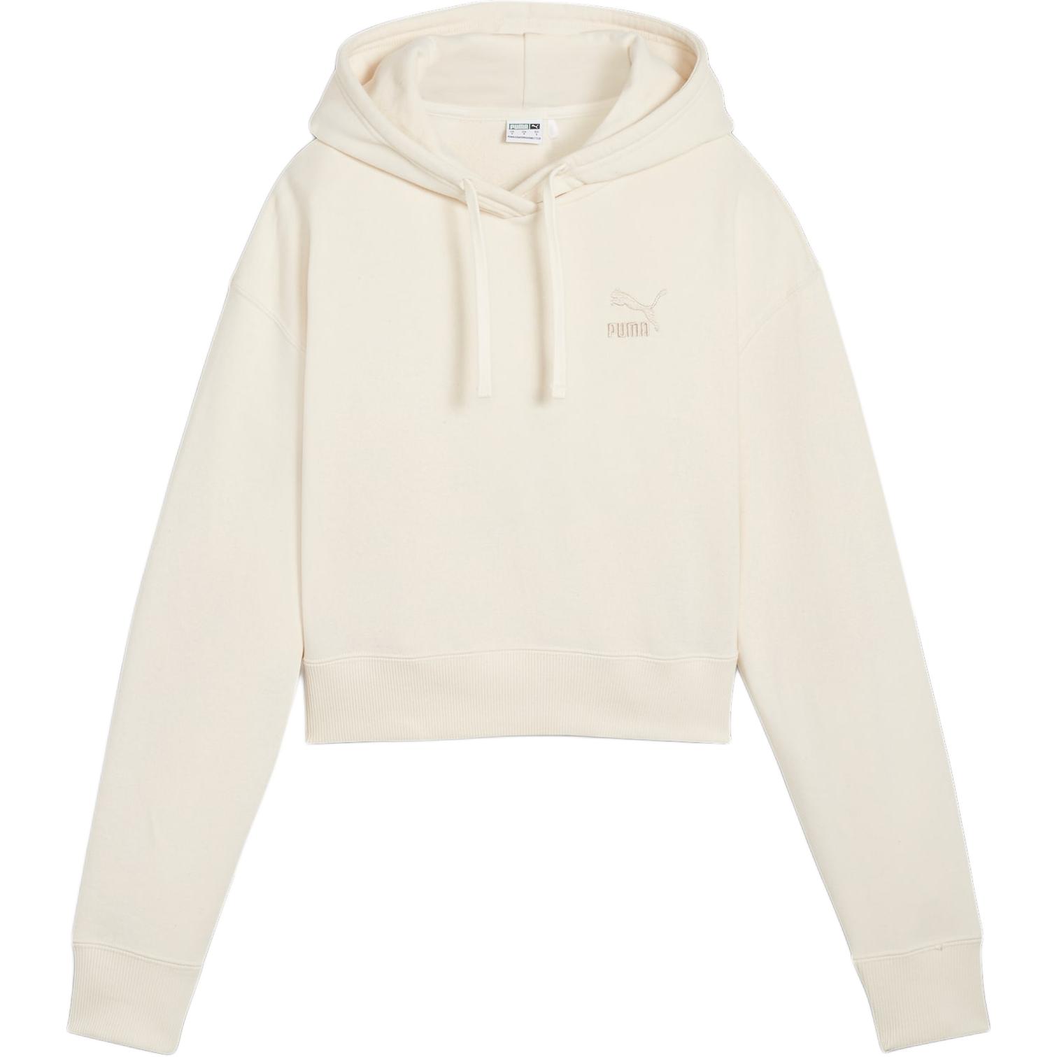 PUMA BETTER CLASSICS Women's Hoodie Sweatshirt Women's Ecru