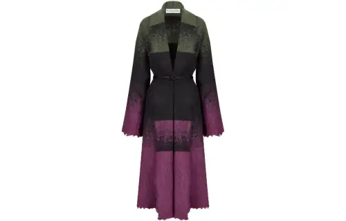 DIOR Coats Women's Multicolor Lapel Moderate Straight Fit